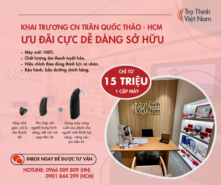 Khuyến mãi khai trương CN HCM của Trợ Thính Việt Nam