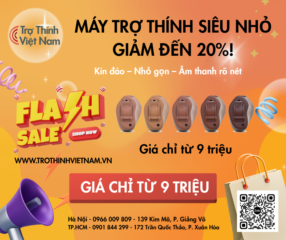 SIÊU ƯU ĐÃI THÁNG NÀY – Máy trợ thính nhét trong tai siêu nhỏ IIC | CIC | ITC